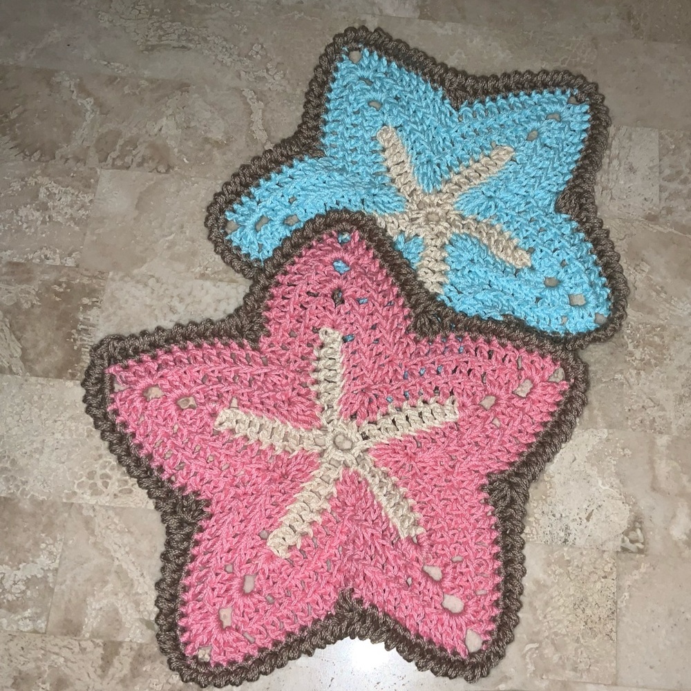 Hand Crafted Starfish Dish Cloth